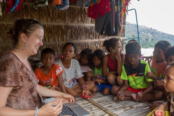 Kristin Sherwood visiting The Moken of Surin